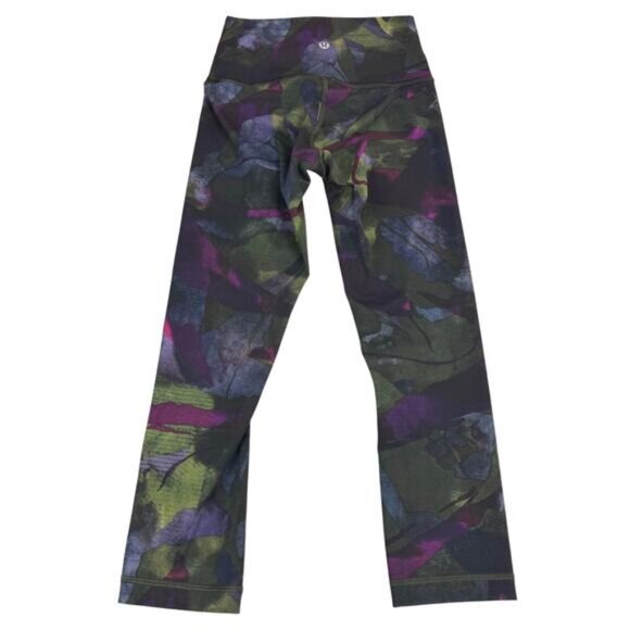 Lululemon Wunder Under Crop Luxtreme 21" In Aura Dark Chrome Multi Size 2 - Picture 5 of 8